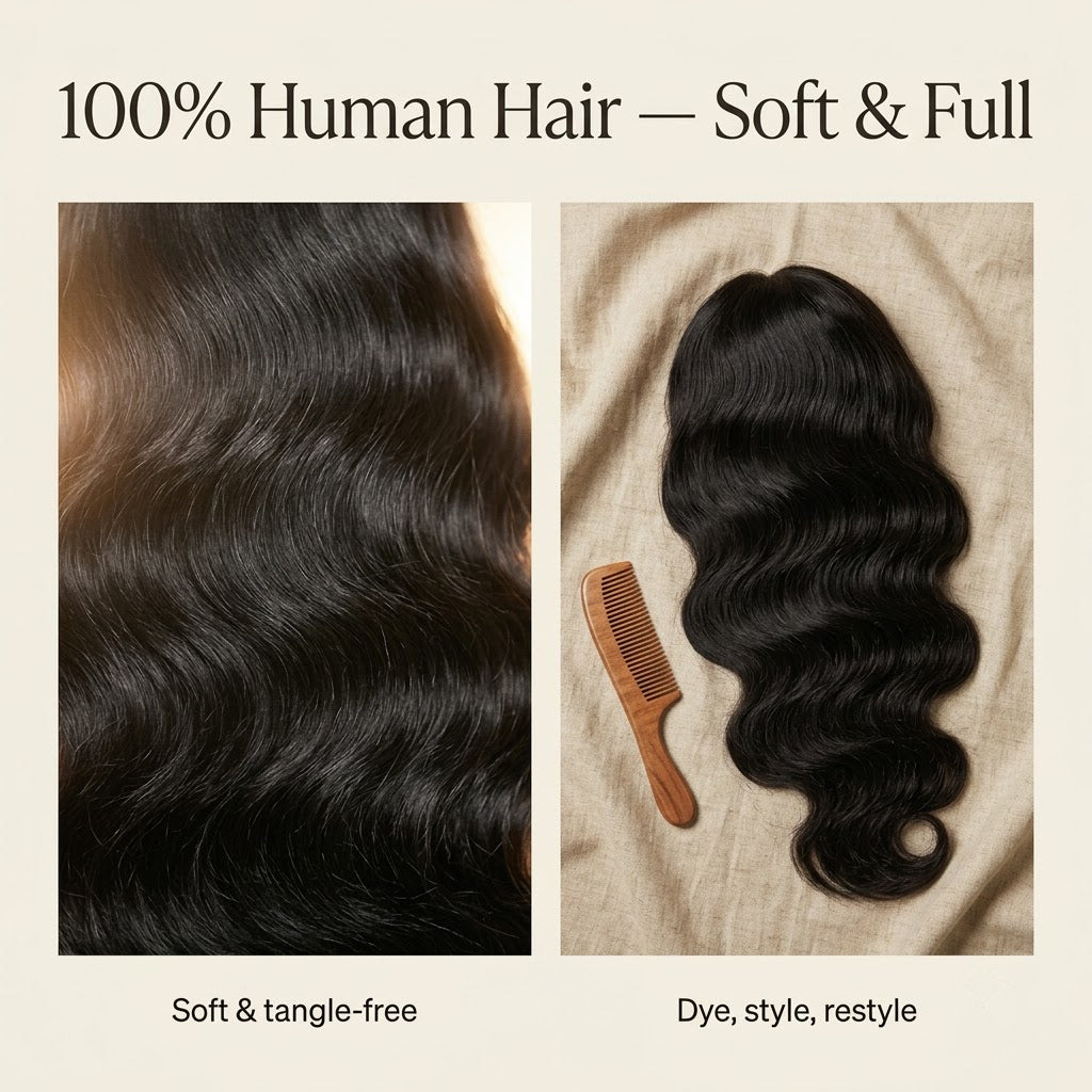 100% human hair body wave texture 180 density