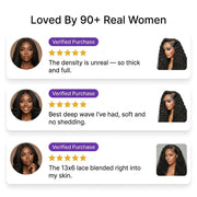 Loved by 90+ real women deep wave wig
