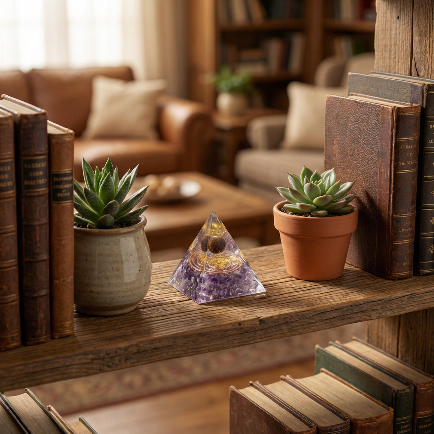 The Amethyst Pyramid — Place It Once. Sleep Through The Night.