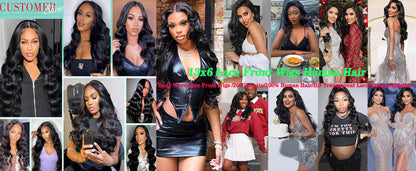 Fongly Body Wave Lace Front Wigs Human Hair 13x6 Lace Front Wigs Human Hair 200% Density 26 Inch 13x6 HD Lace Frontal HumanHair Wigs for Black Women With BabyHair