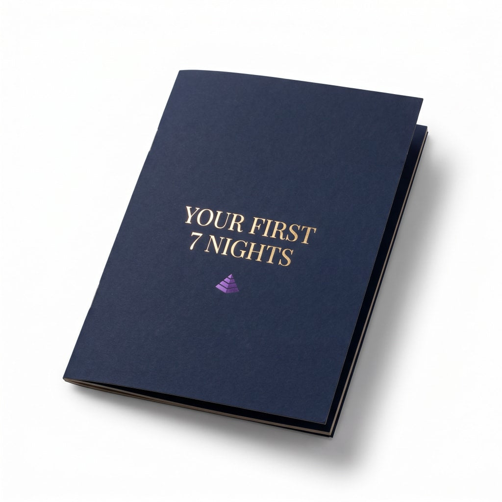 The Amethyst Pyramid — Place It Once. Sleep Through The Night.