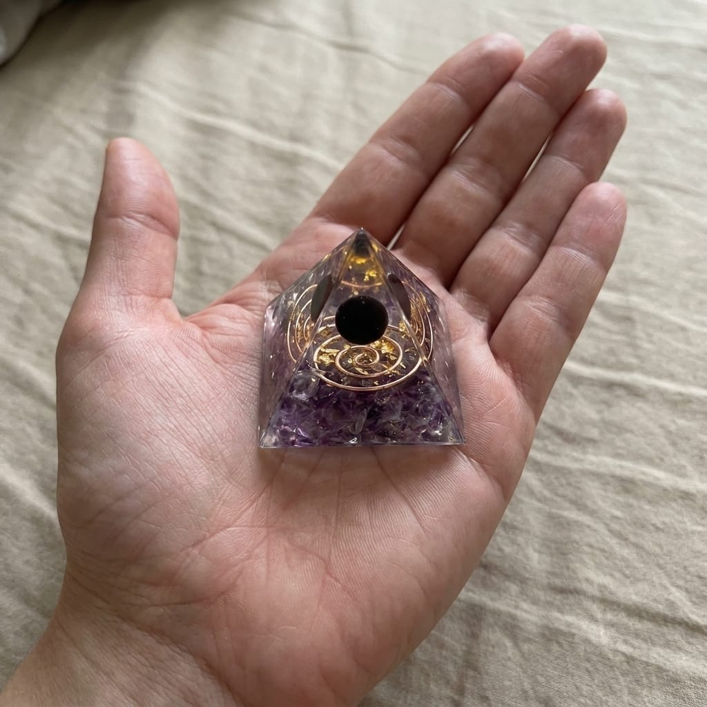 The Amethyst Pyramid — Place It Once. Sleep Through The Night.