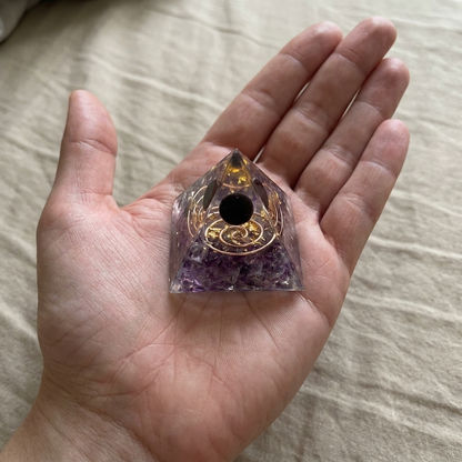 The Amethyst Pyramid — Place It Once. Sleep Through The Night.